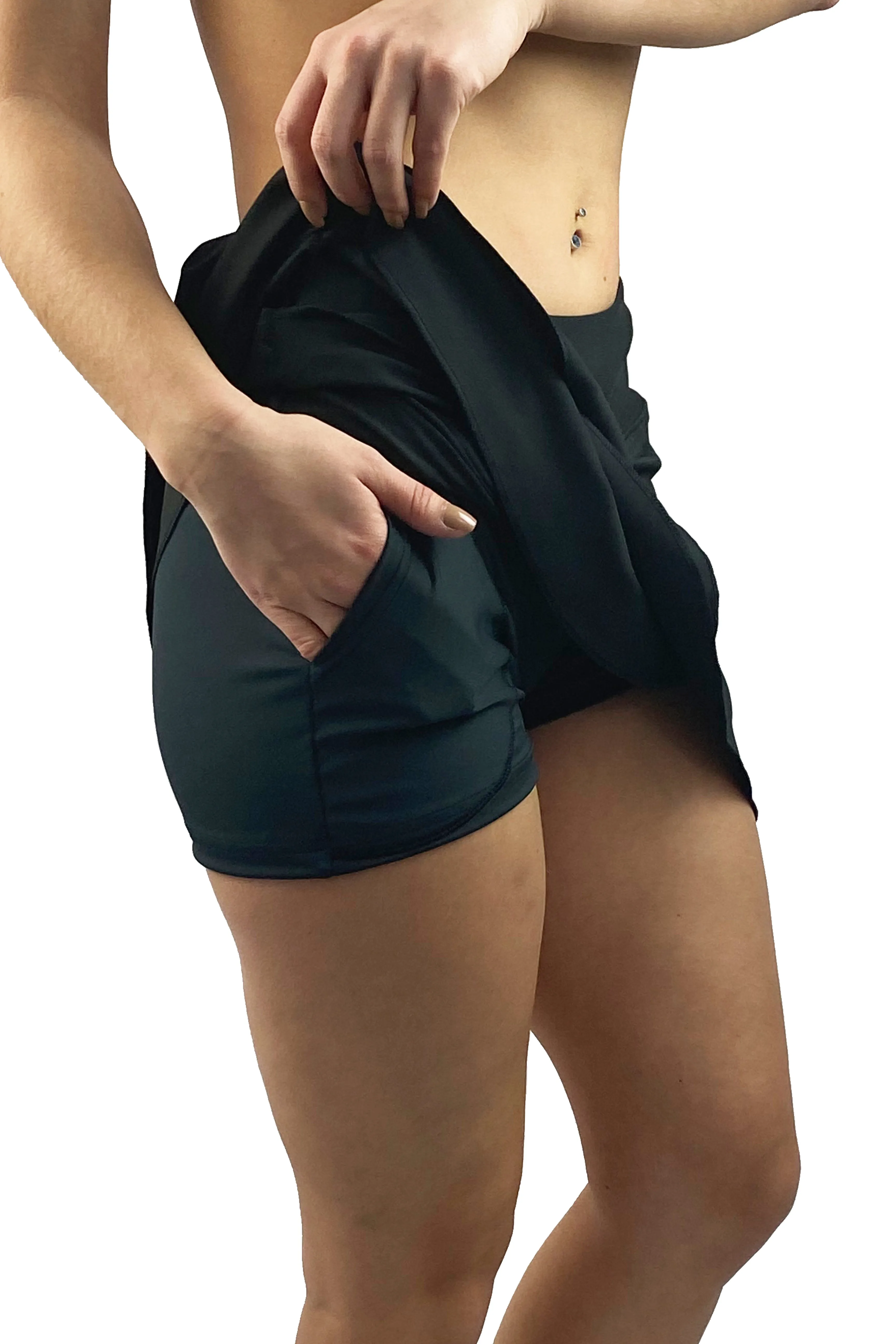 4304 - Performance Petal Skort/Black