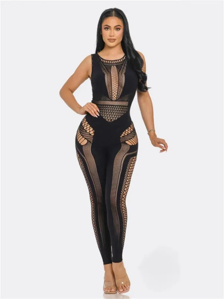 Abby Mesh Jumpsuit