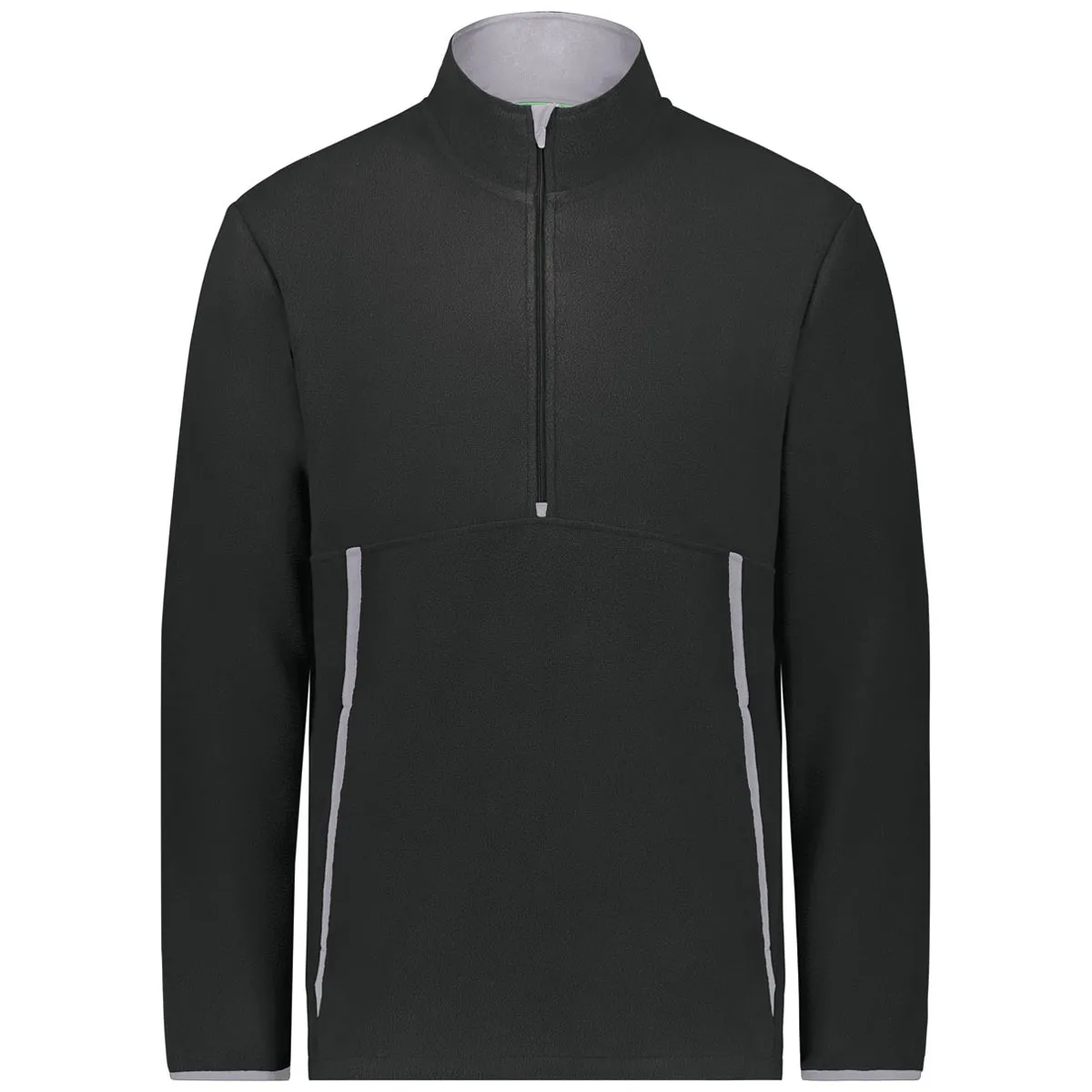 Augusta Sportswear Men's Black Polar-Fleece 1/2 Zip Pullover