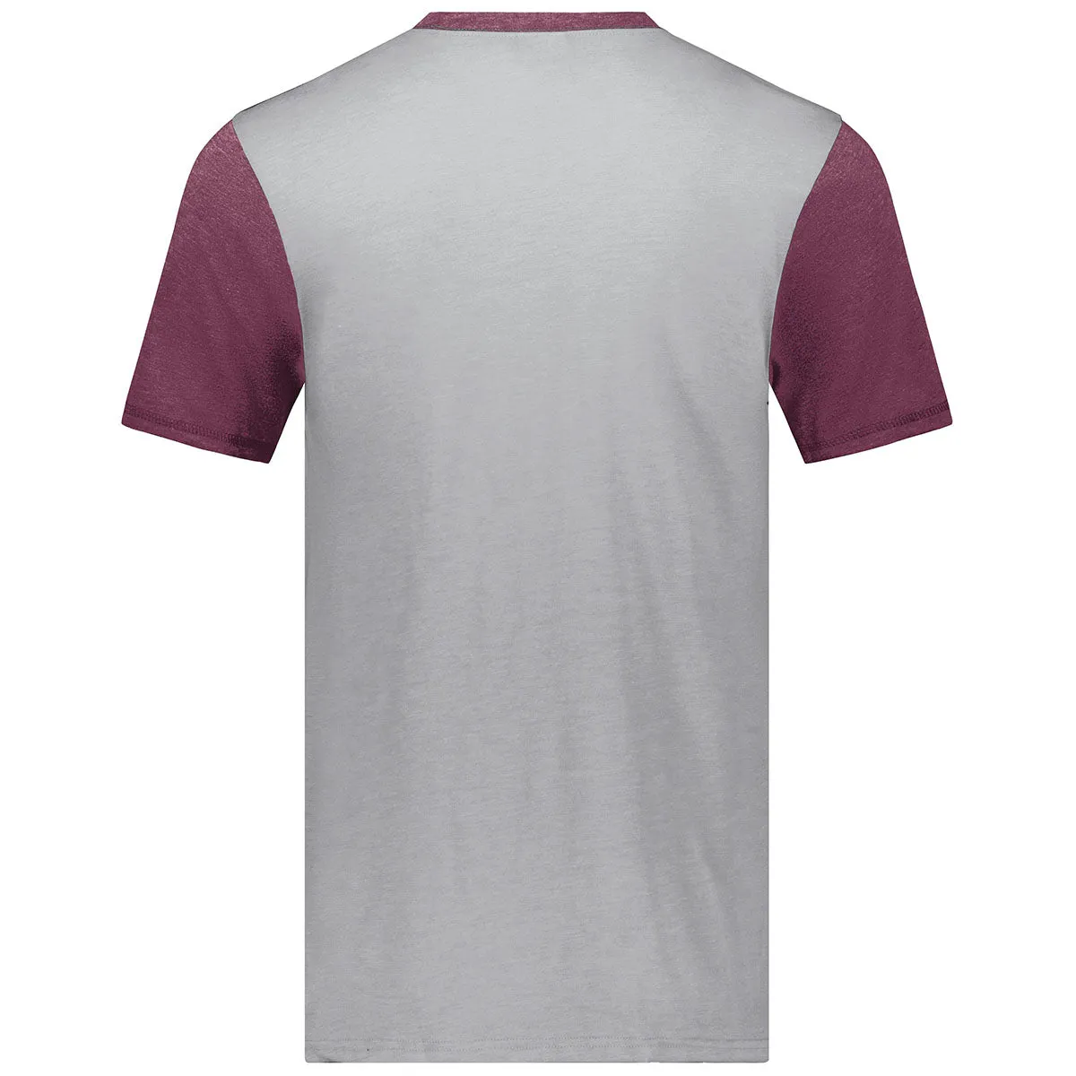 Augusta Sportswear Men's Grey Heather/Maroon Heather Gameday Vintage Ringer Tee