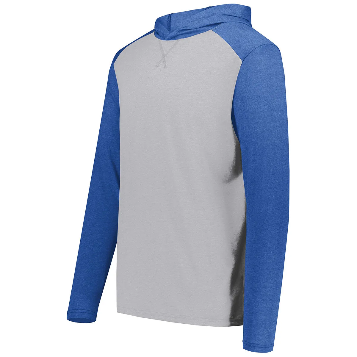 Augusta Sportswear Men's Grey Heather/Royal Heather Gameday Vintage Hoodie