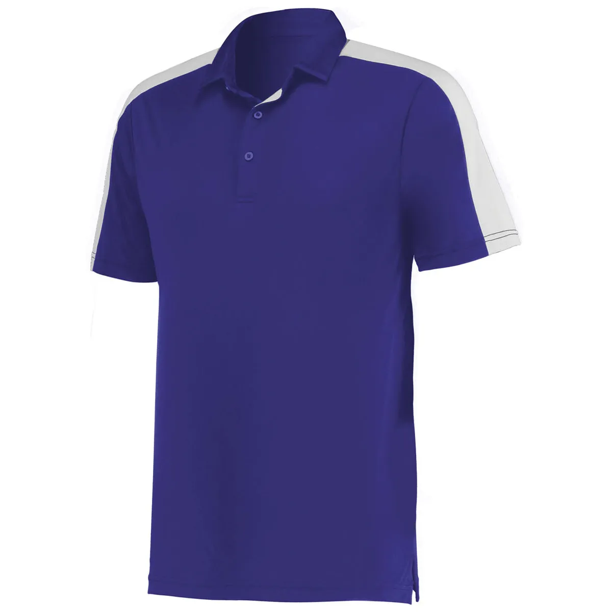 Augusta Sportswear Men's Purple/White Bi-Color Vital Polo