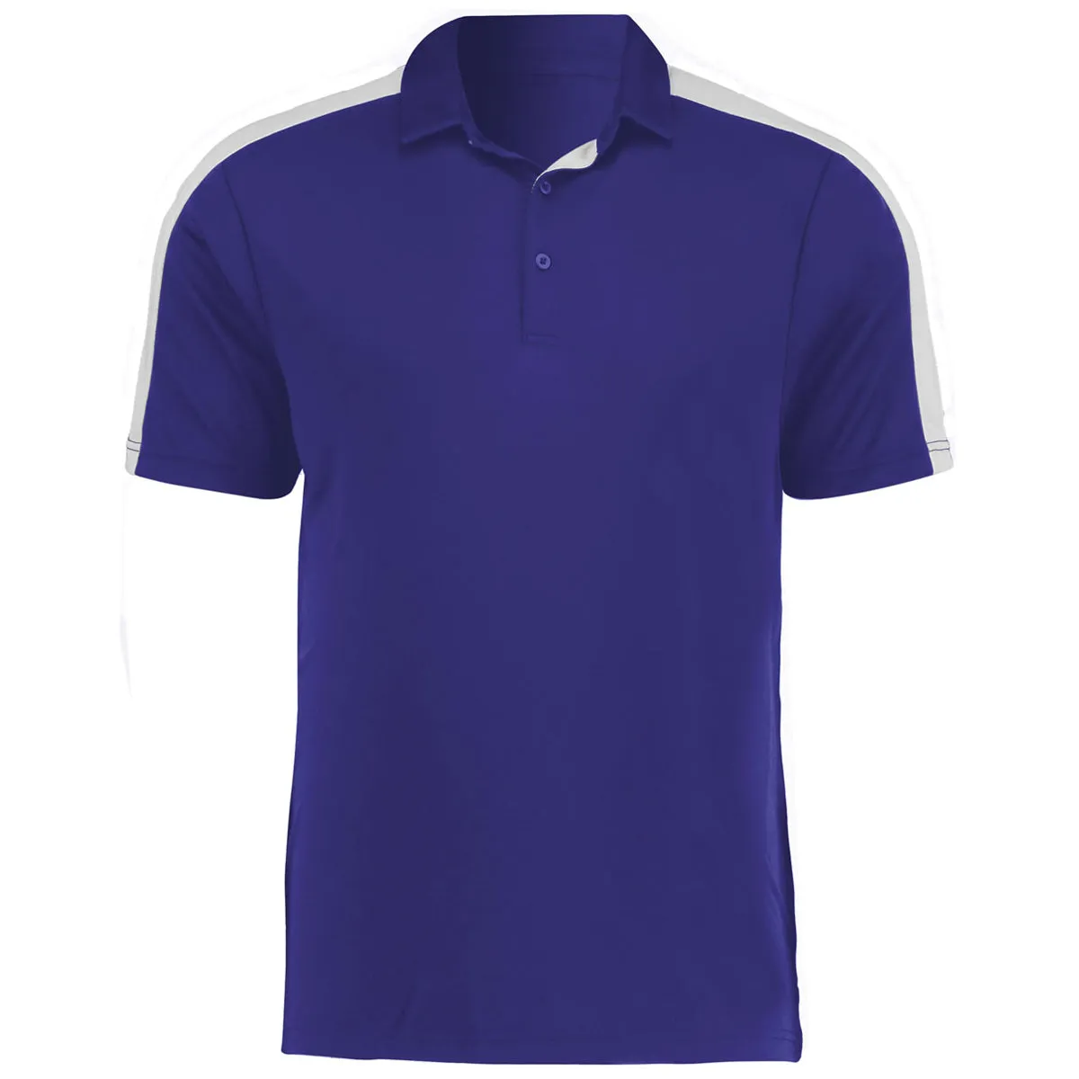 Augusta Sportswear Men's Purple/White Bi-Color Vital Polo