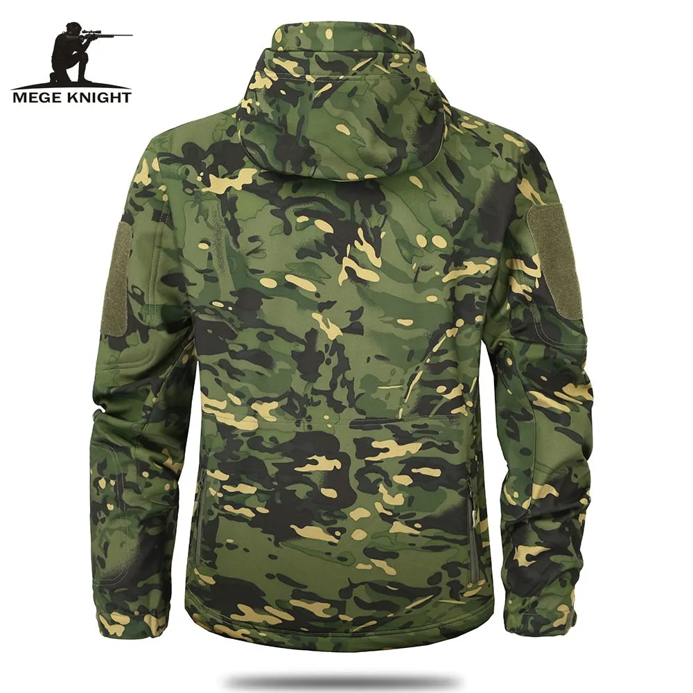 Autumn Men's Military Camouflage Fleece Jacket Army Tactical Clothing  Multicam Male Camouflage Windbreakers