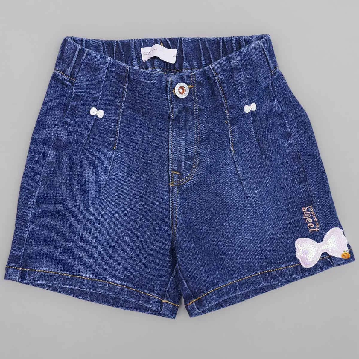 Blue Denim Shorts for Girls