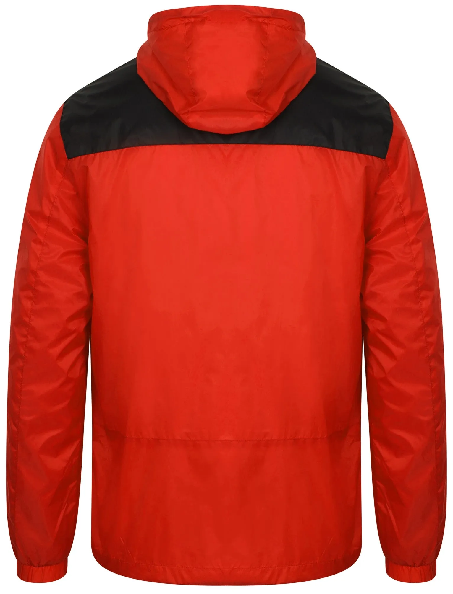 Bourdon Packaway Windbreaker Jacket In Firebrick Red - Tokyo Laundry