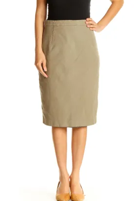 Brown Brunch Pencil Skirt