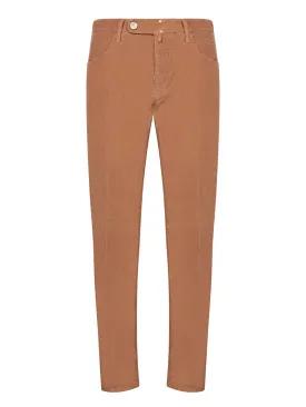 Brown Velvet Tailored Trousers