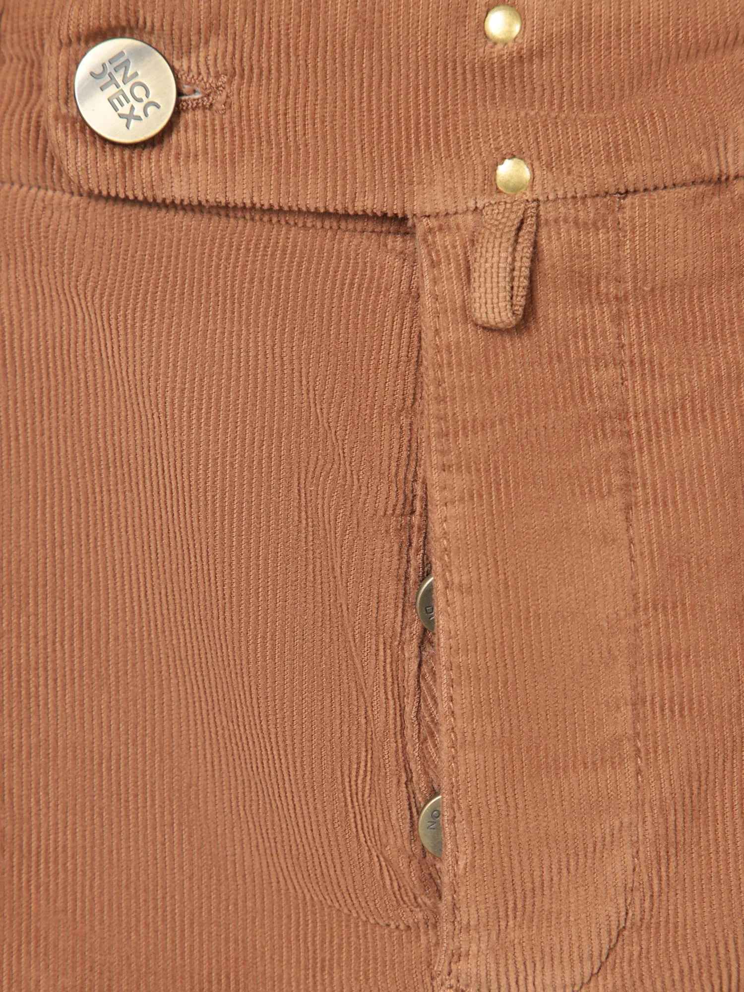 Brown Velvet Tailored Trousers