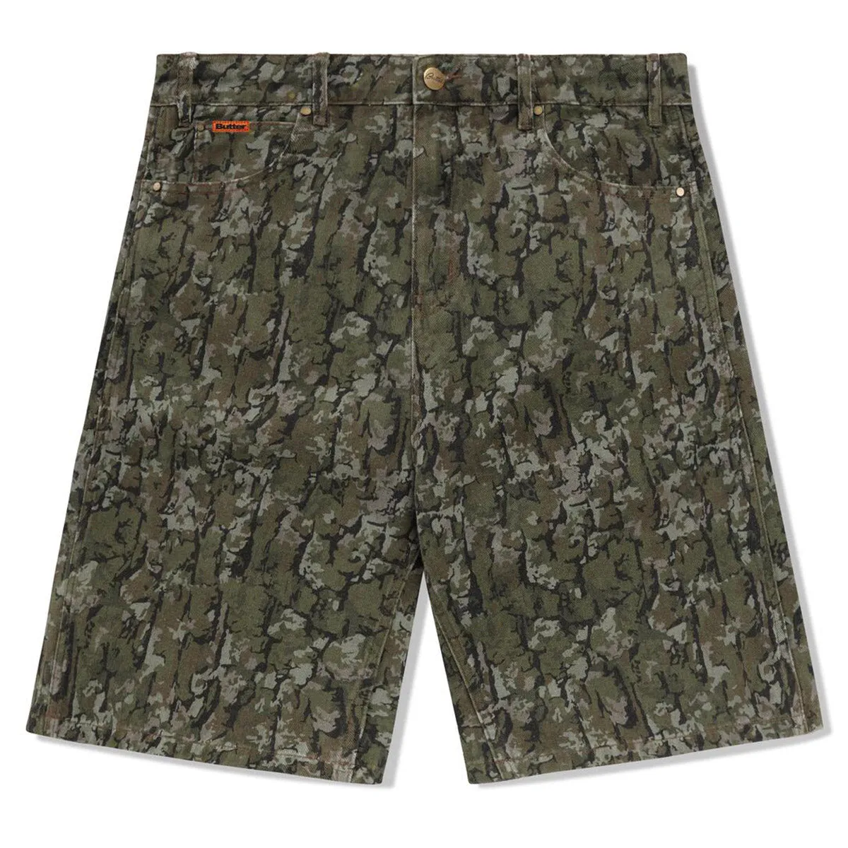 Butter Goods - Bark Camo Denim Shorts Army