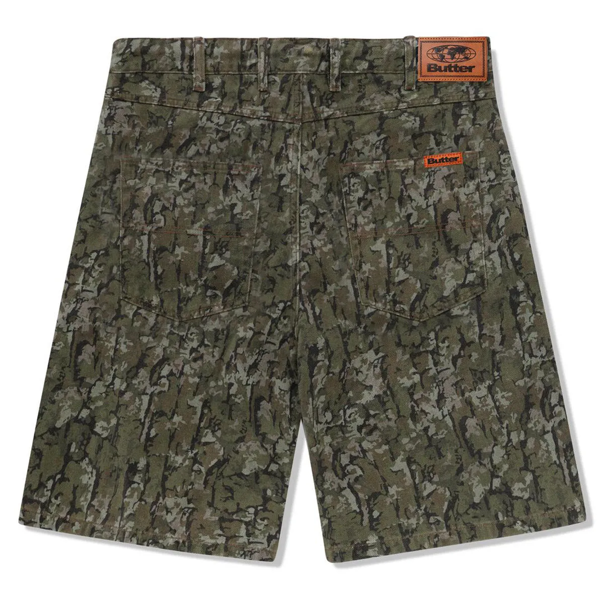 Butter Goods - Bark Camo Denim Shorts Army