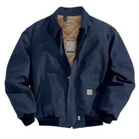 Carhartt Men's Dark Navy Flame-Resistant Duck Bomber Jacket