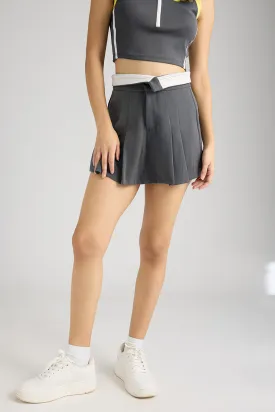 Corp Girlie Charcoal Skort