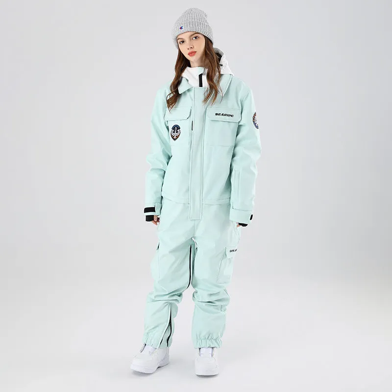 Couple Snowboard Jumpsuits Loose Warm Snowboard Wear