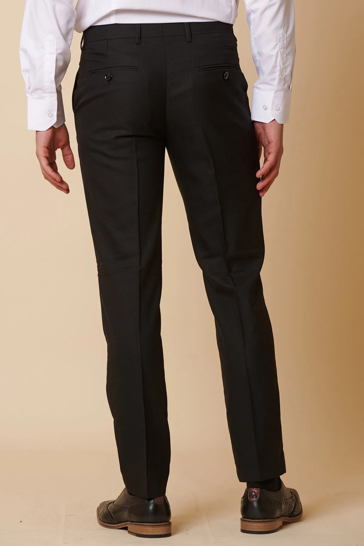 DANNY - Black Tailored Trousers