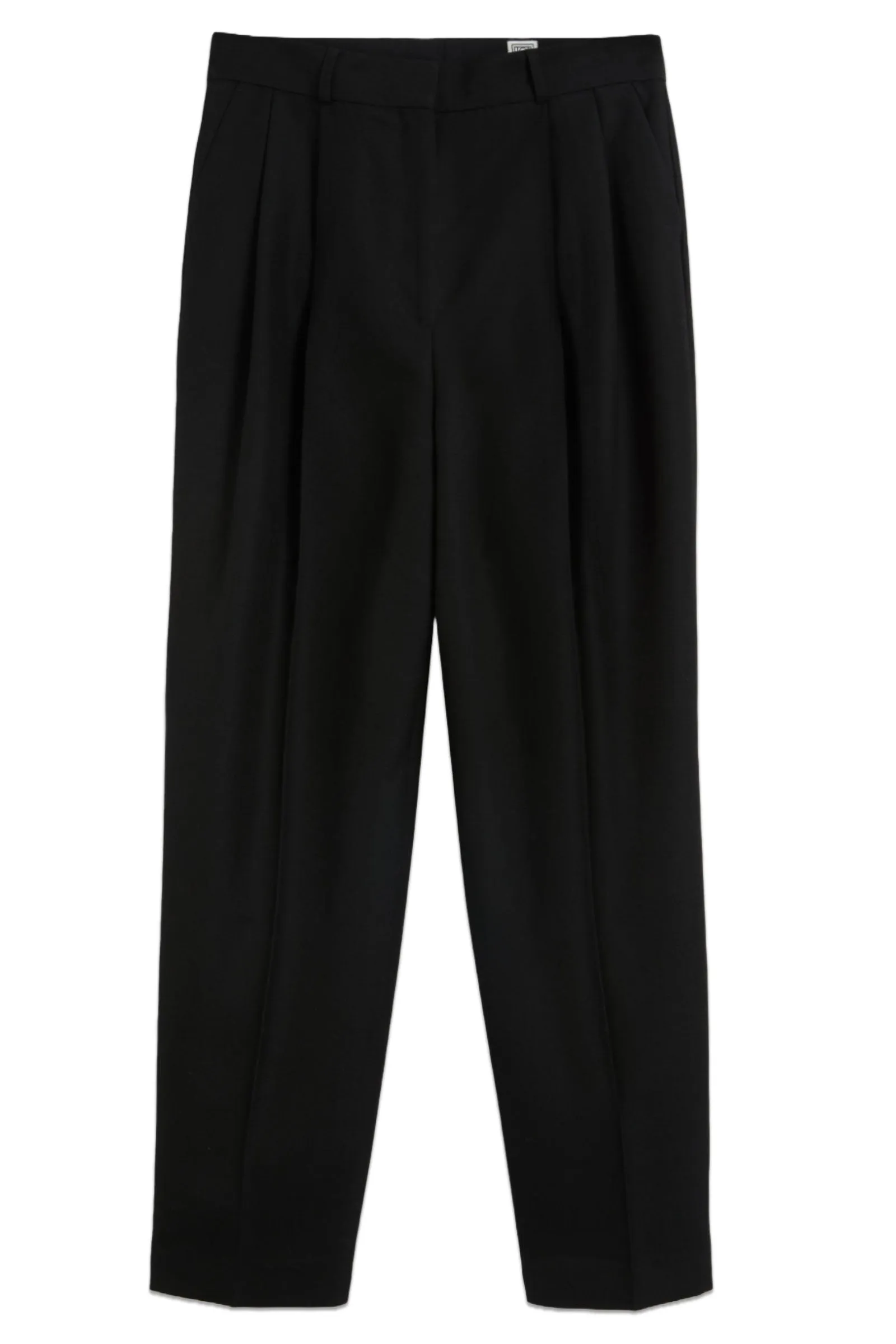 Double-Pleated Tailored Trousers