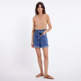 DOUMIA HIGHWAISTED SHORTS (DENIM)