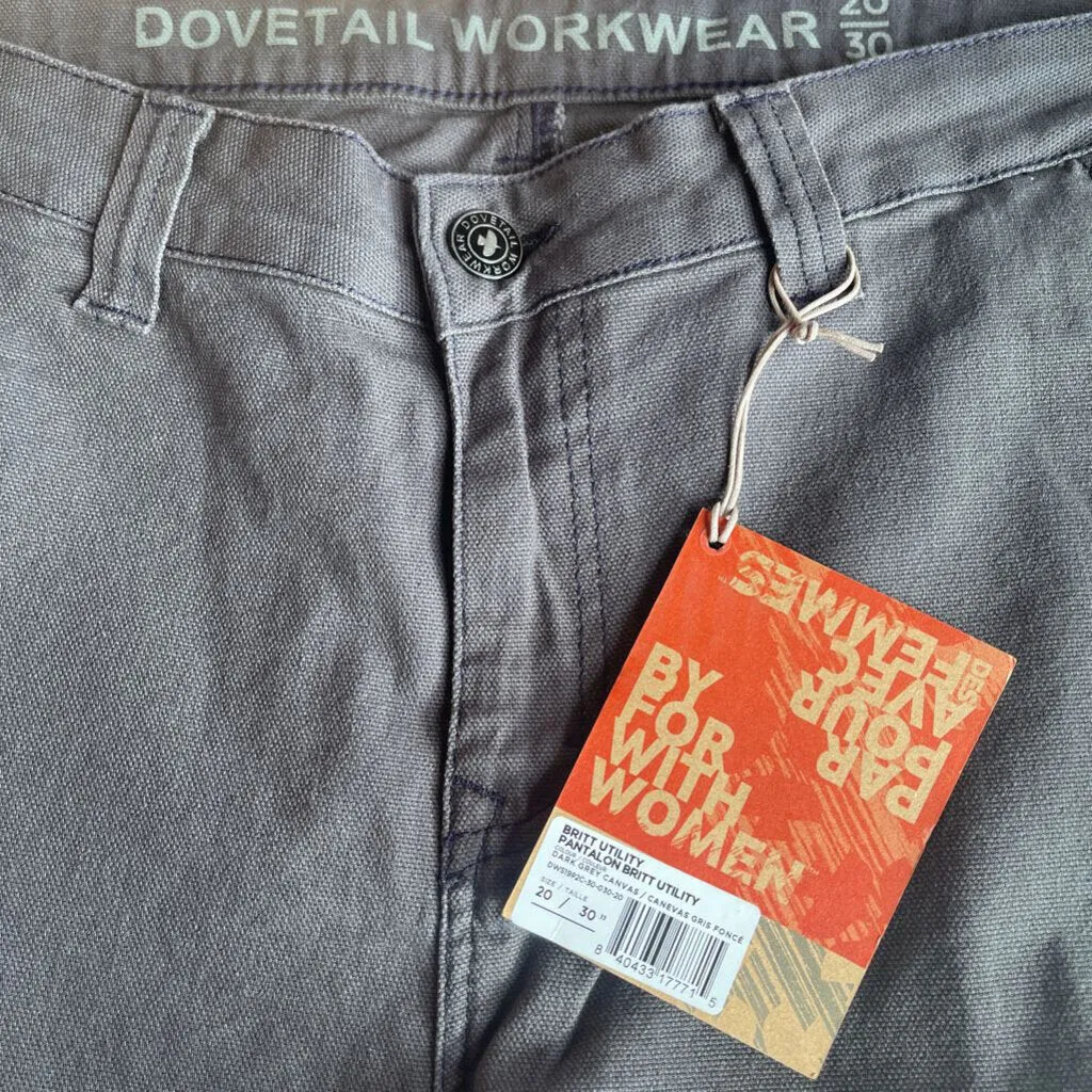 Dovetail W "Britt Utility" Work Pants 20/30" Gry