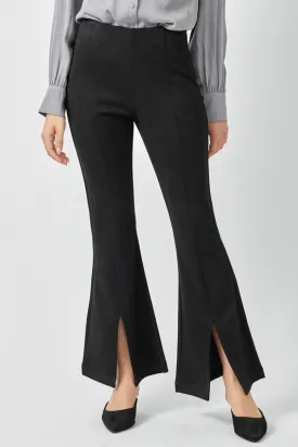 Flared Hem Split Pants