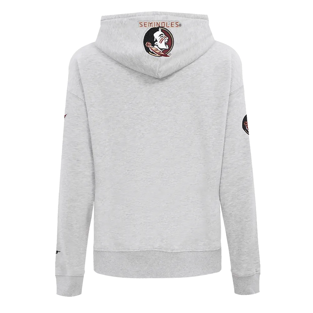 FLORIDA STATE UNIVERSITY CLASSIC WOMEN'S FLC PO HOODIE (HEATHER GREY)