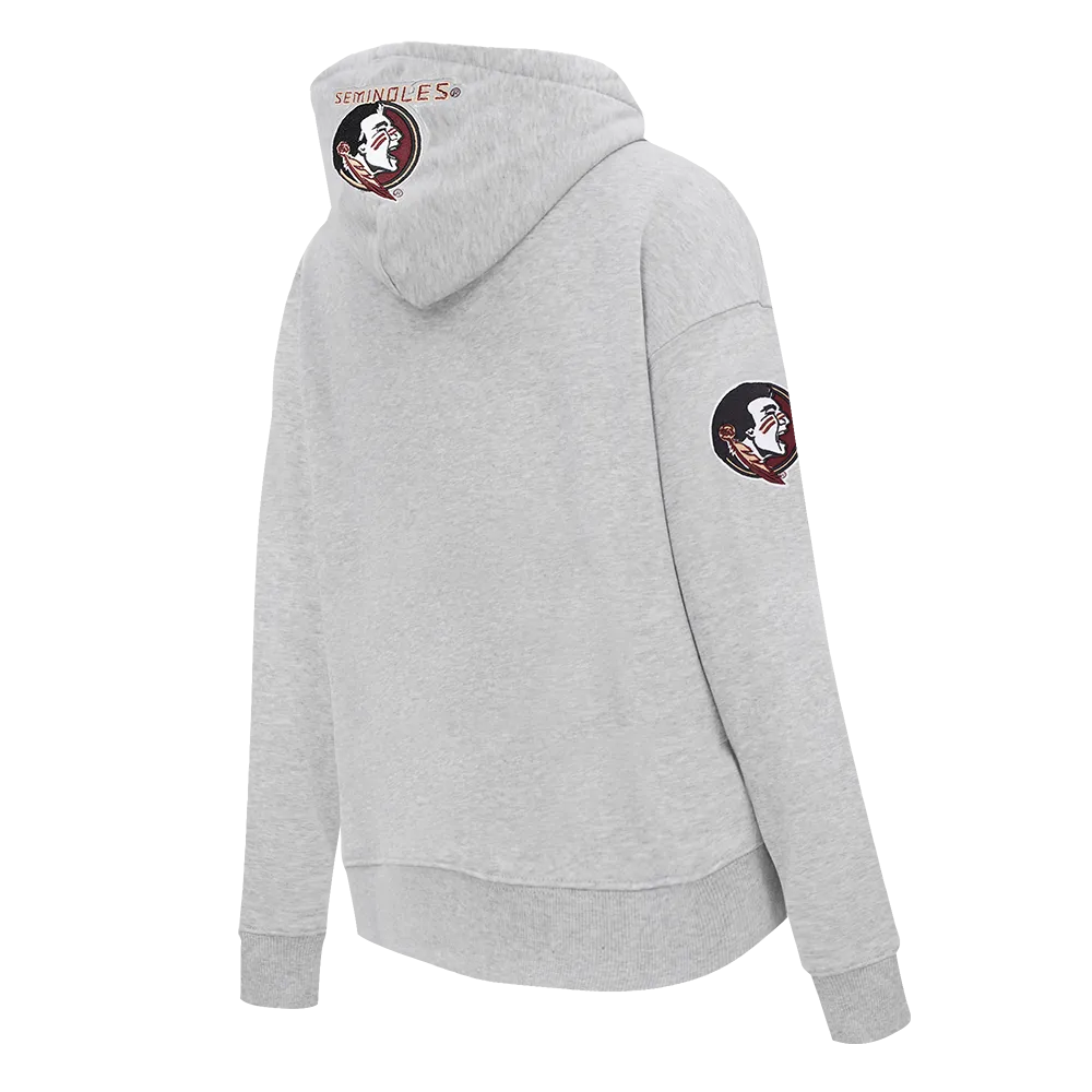 FLORIDA STATE UNIVERSITY CLASSIC WOMEN'S FLC PO HOODIE (HEATHER GREY)