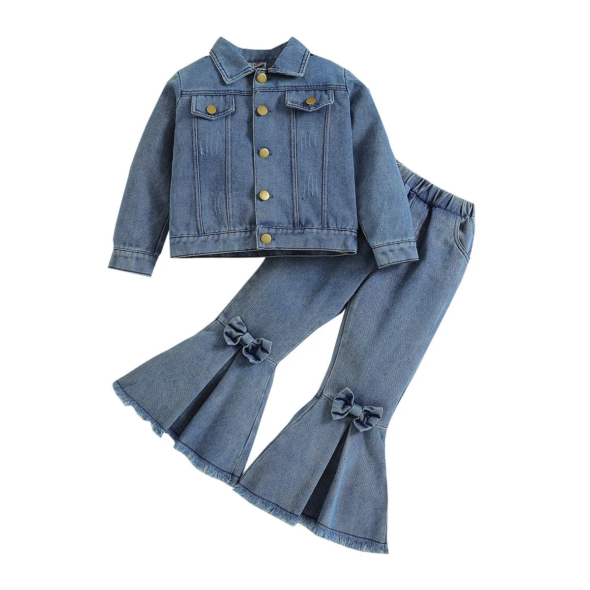 Girls' Denim Suit