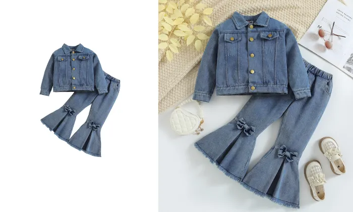 Girls' Denim Suit