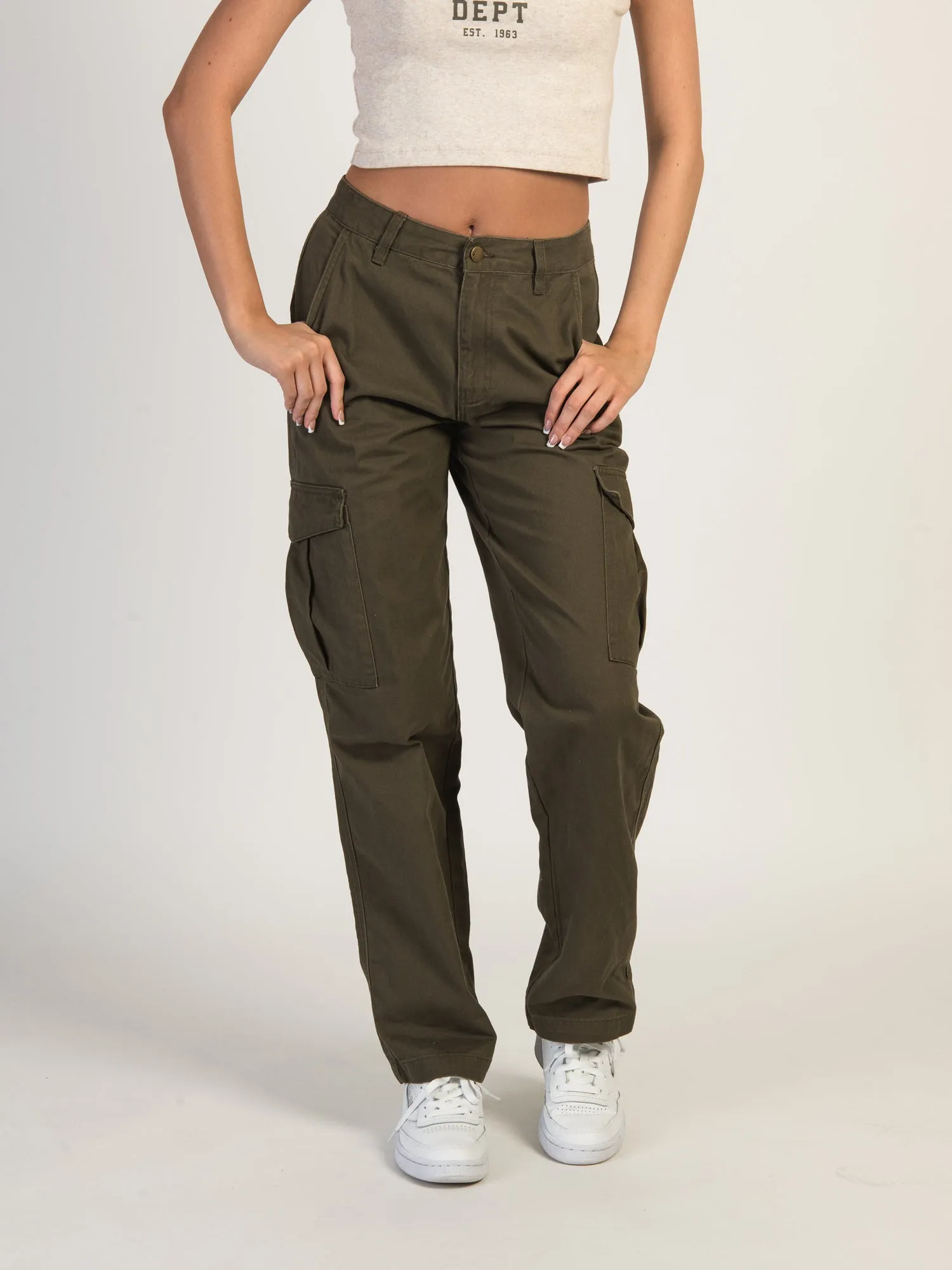 HARLOW DEE STRAIGHT FIT CARGO - ARMY