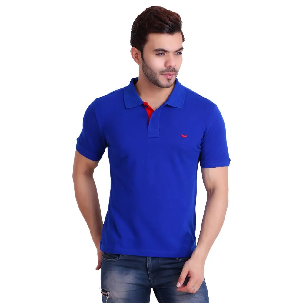 HiFlyers Men T-Shirts Polo Blue Pack Of 3