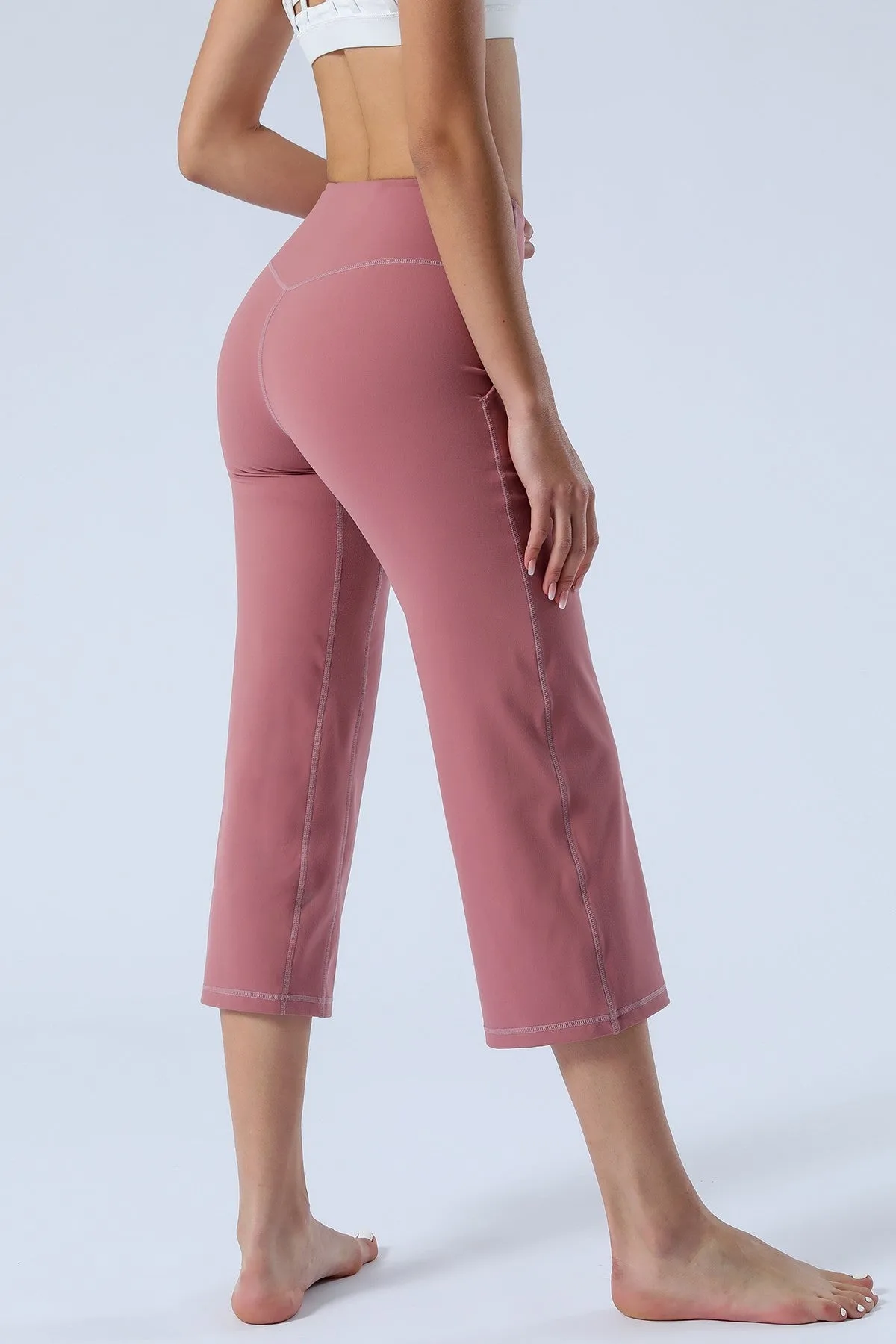 High-Rise Cropped Wide-Leg Pants