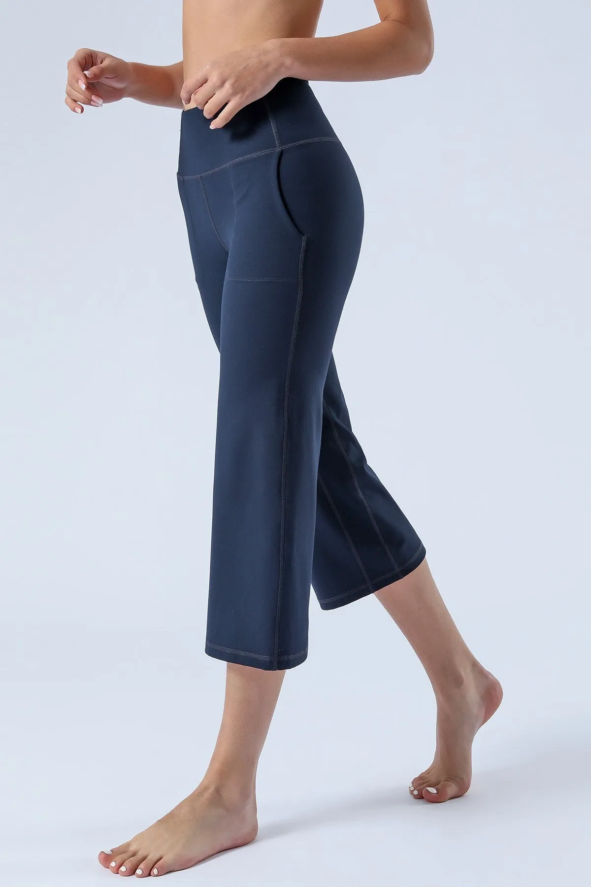 High-Rise Cropped Wide-Leg Pants