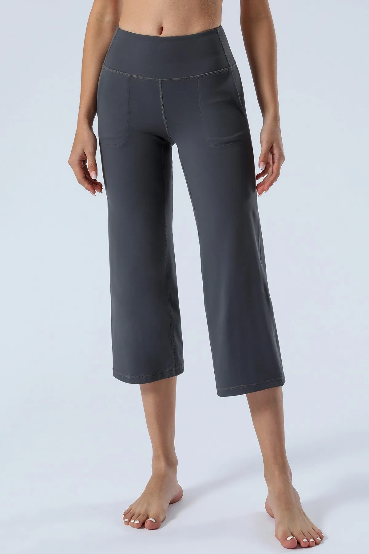 High-Rise Cropped Wide-Leg Pants