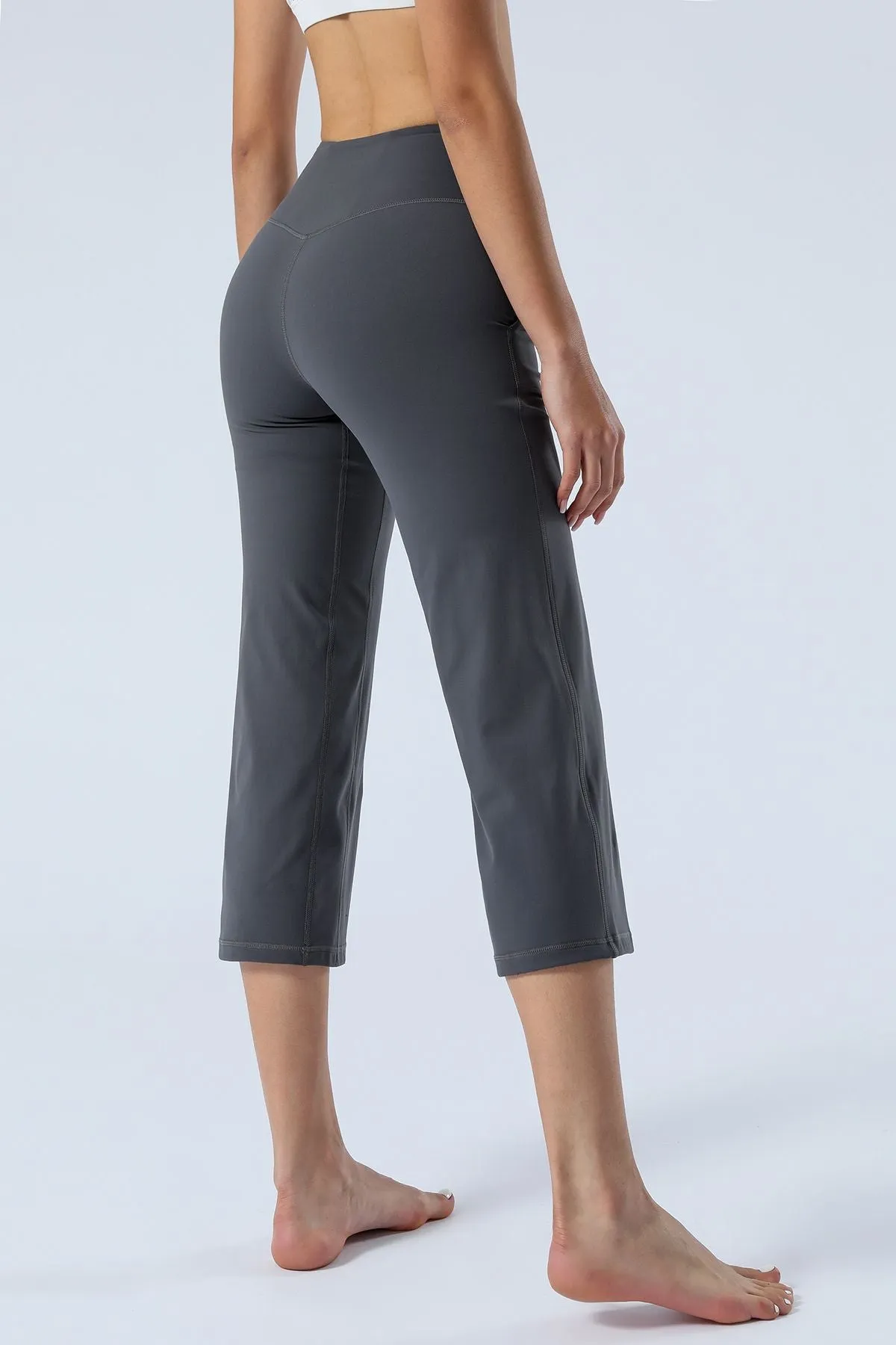 High-Rise Cropped Wide-Leg Pants