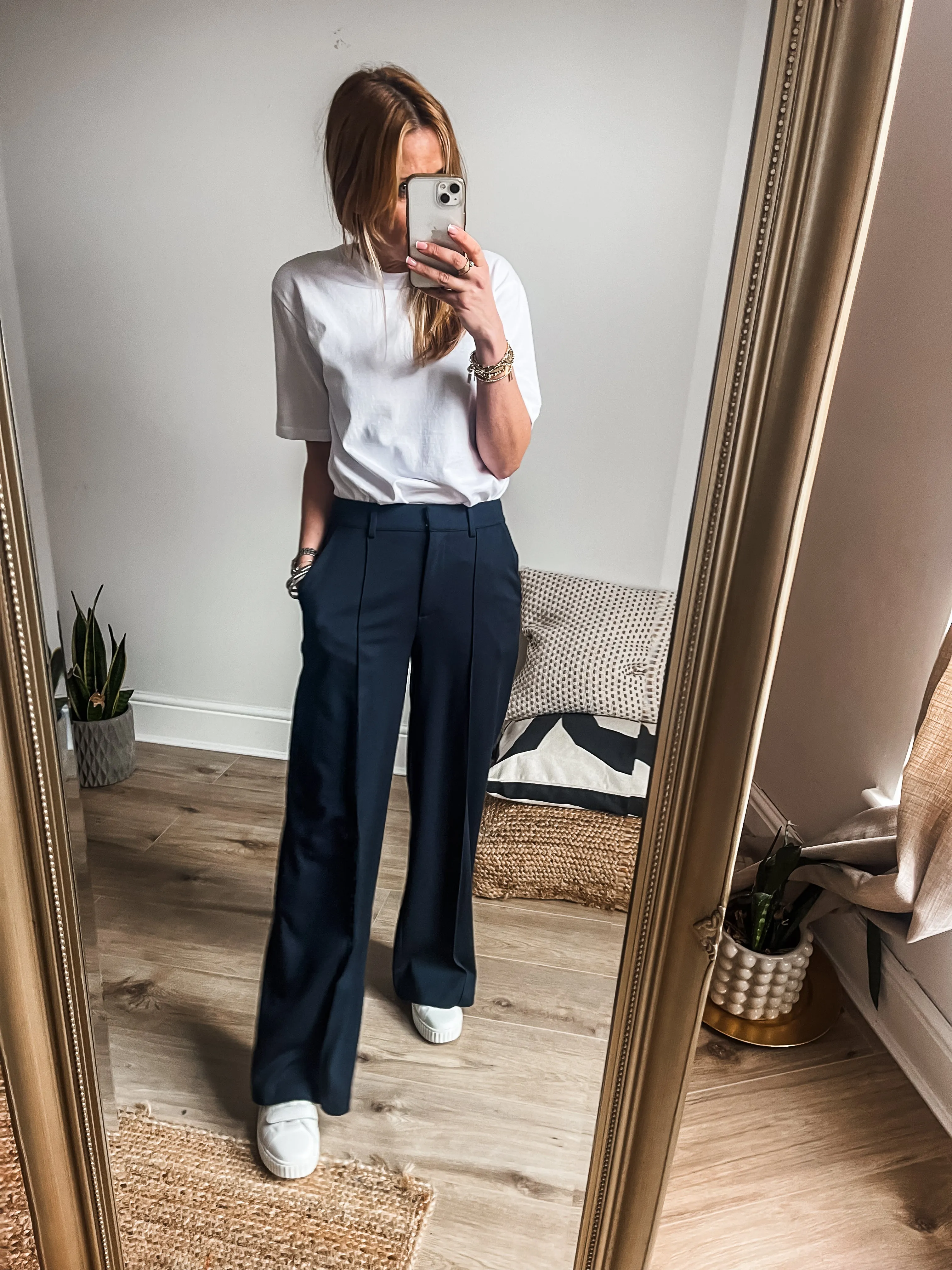 Ichi Kate Office Wide Trousers PREMIUM BRAND