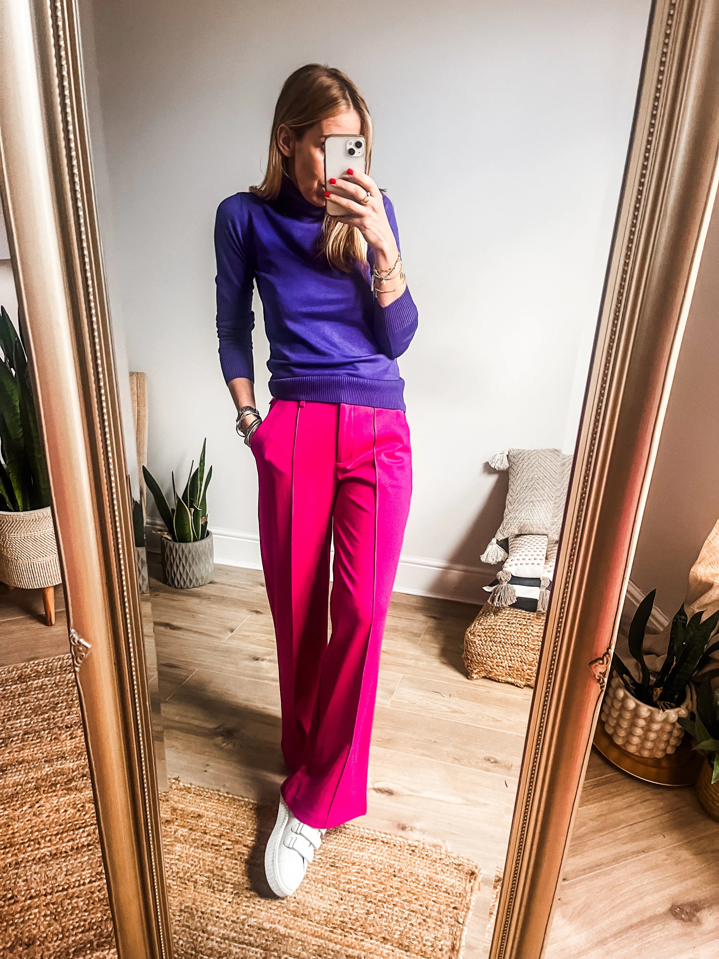 Ichi Kate Office Wide Trousers PREMIUM BRAND