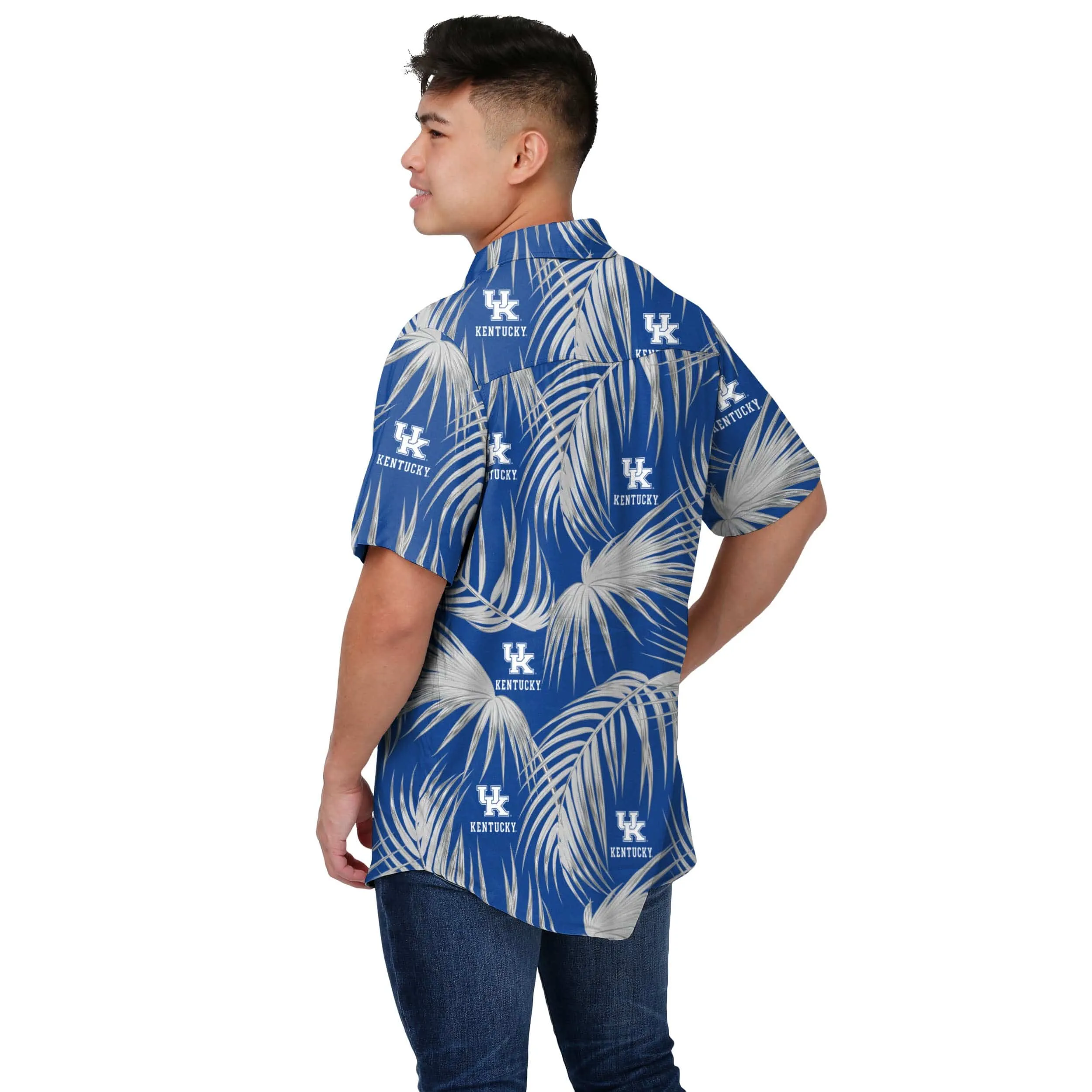 Kentucky Wildcats NCAA Mens Hawaiian Button Up Shirt