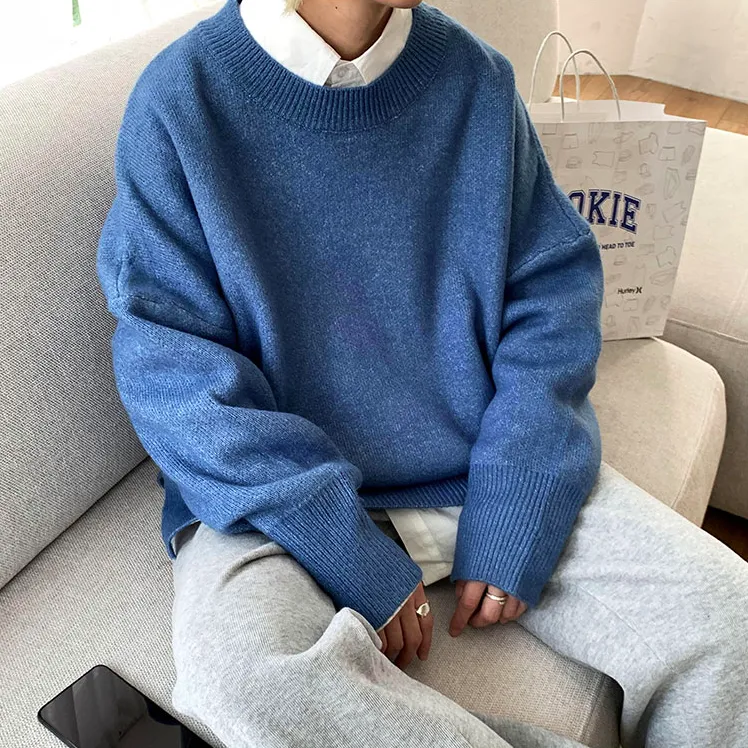 [Korean Style] Cashmere Blend Oversized Sweaters