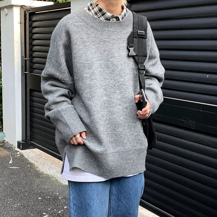 [Korean Style] Cashmere Blend Oversized Sweaters