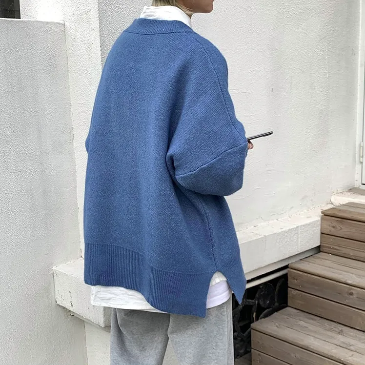 [Korean Style] Cashmere Blend Oversized Sweaters