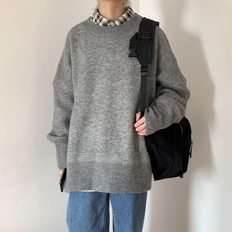 [Korean Style] Cashmere Blend Oversized Sweaters