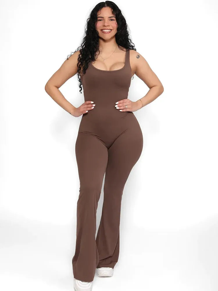 Lori Ruched Backless Jumpsuit