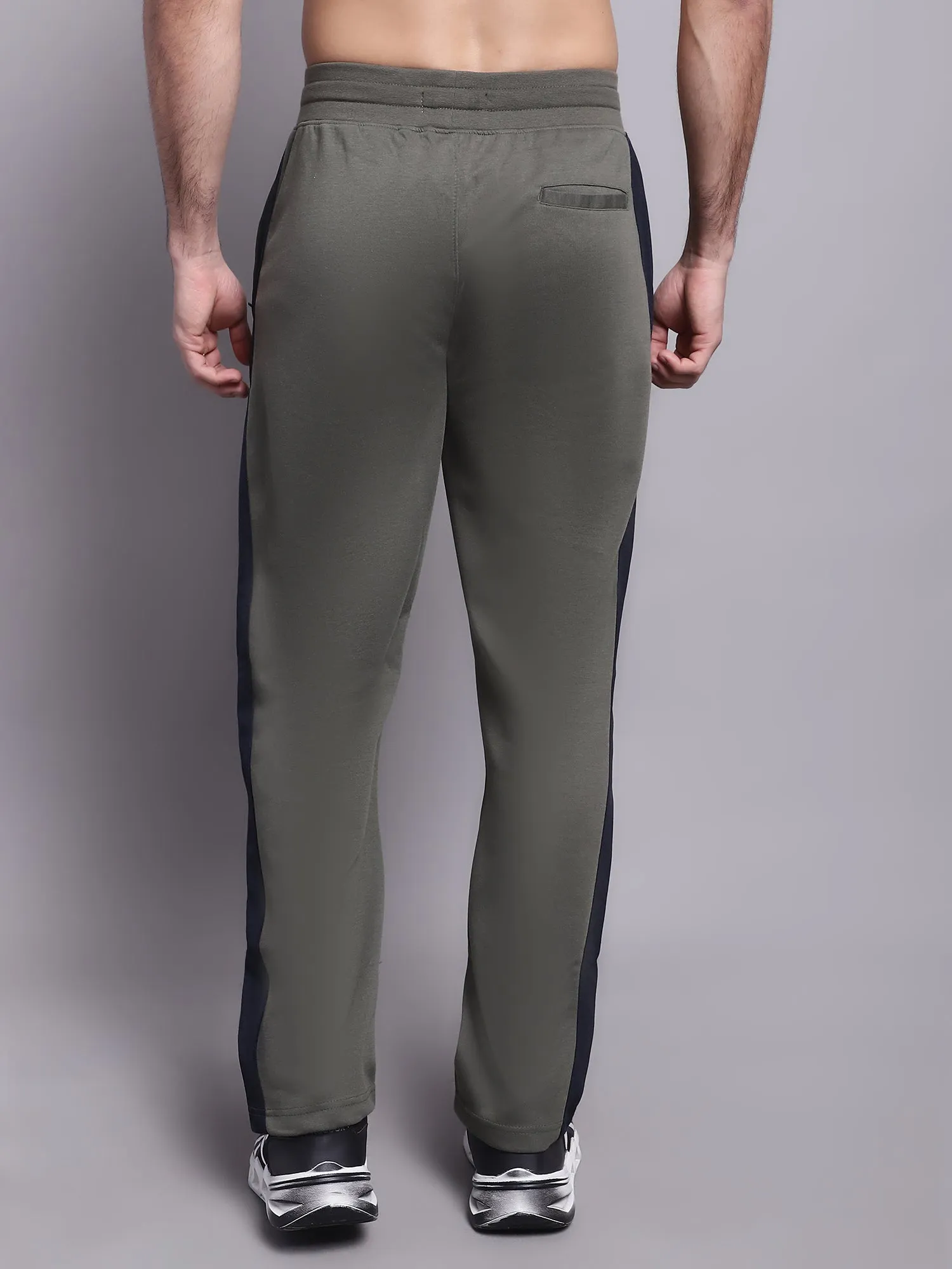 Men Olive Green Track Pant