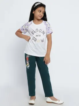 Mettle Girls Powerpuff Girls Printed Cotton Track Pants