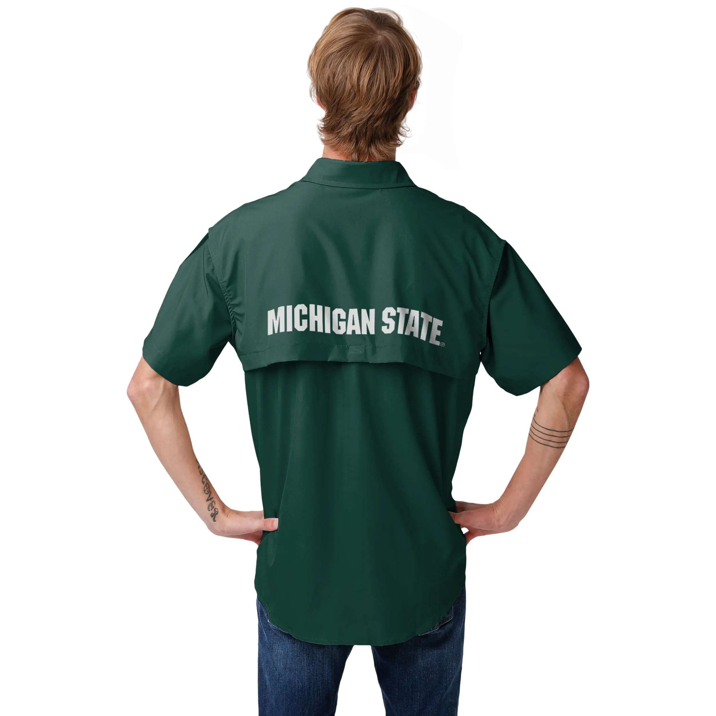 Michigan State Spartans NCAA Mens Gone Fishing Shirt