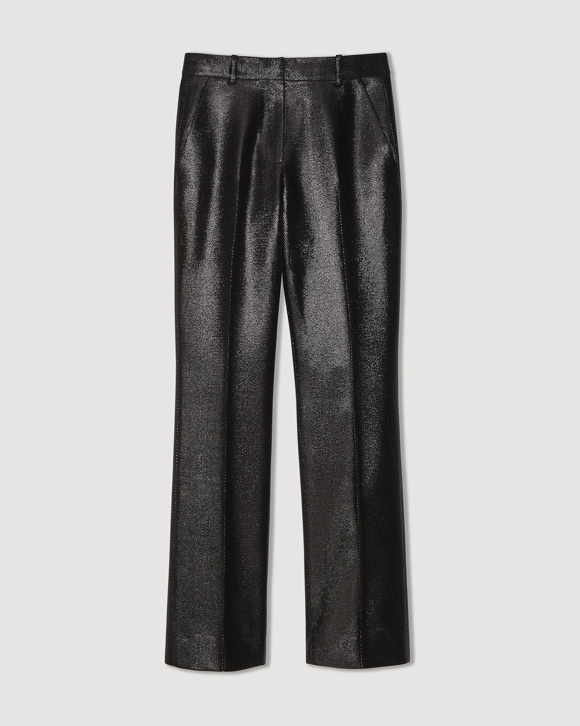 Mick Trouser in Lurex Twill, Black