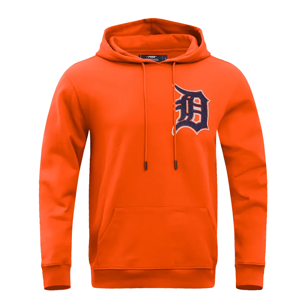 MLB DETROIT TIGERS CLASSIC CHENILLE MEN'S PULLOVER HOODIE (ORANGE)