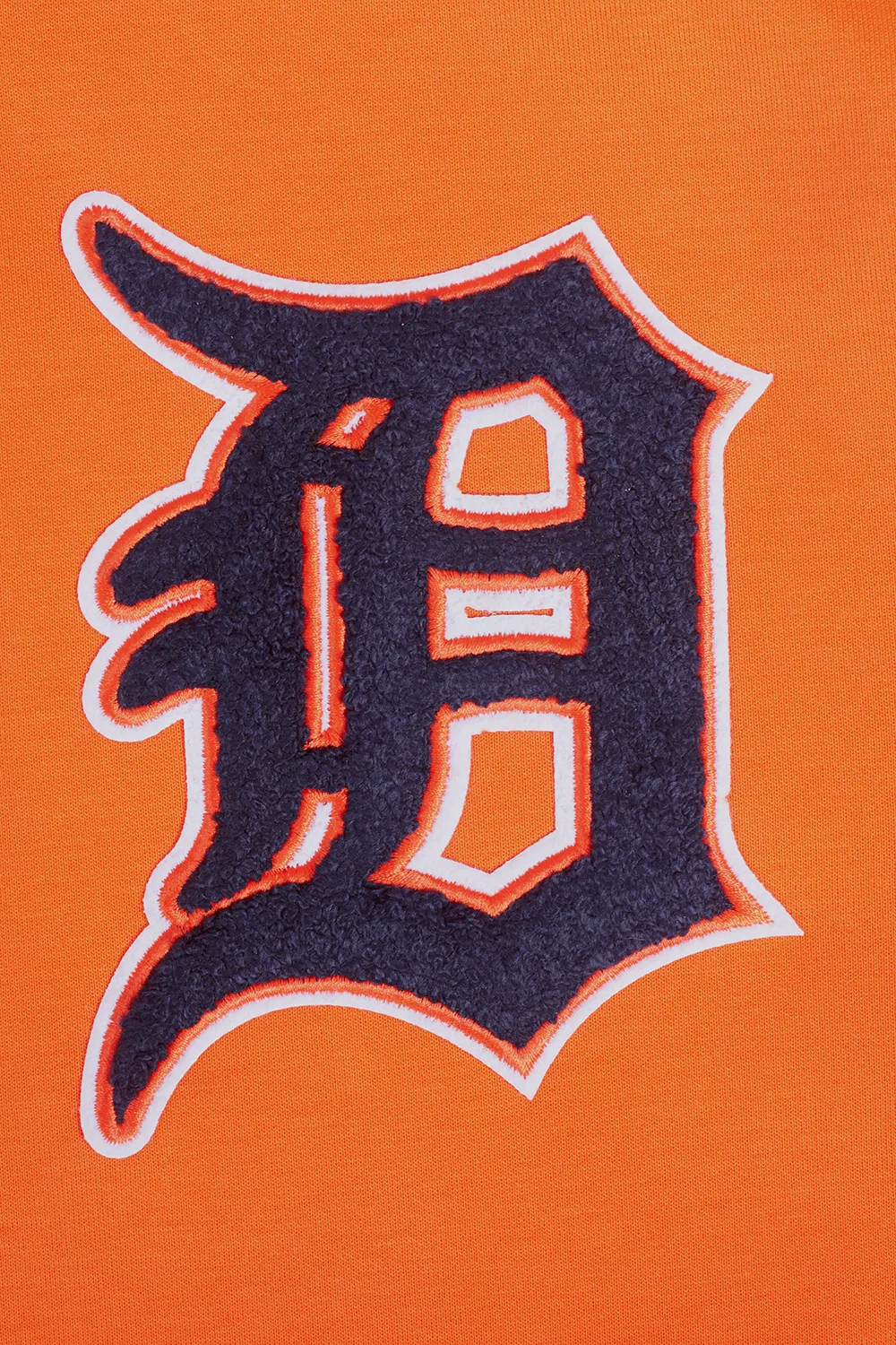 MLB DETROIT TIGERS CLASSIC CHENILLE MEN'S PULLOVER HOODIE (ORANGE)