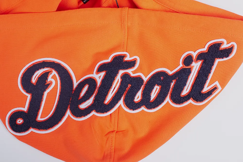 MLB DETROIT TIGERS CLASSIC CHENILLE MEN'S PULLOVER HOODIE (ORANGE)