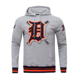 MLB DETROIT TIGERS MASHUP MEN'S RIB PO HOODIE (HEATHER GREY)