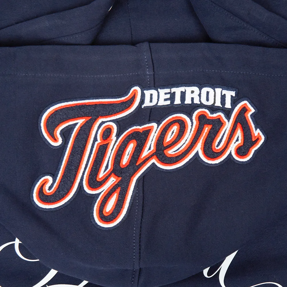 MLB DETROIT TIGERS SUGAR SKULL MEN'S FLC PO HOODIE (MIDNIGHT NAVY)